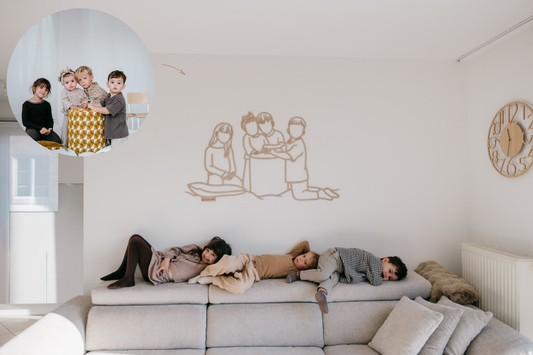 Houten lijnportret · XXL