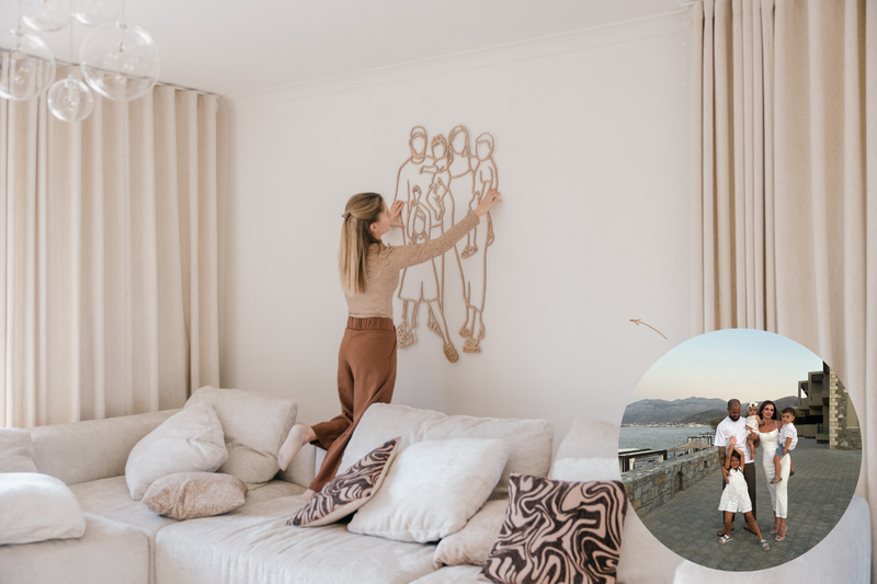 XXL — houten lijnportret, foto 3