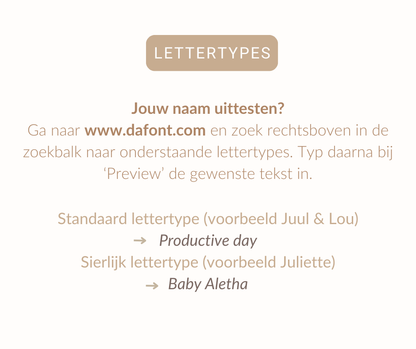 Seasonal edition · losse gepersonaliseerde houten paashanger (mix & match)