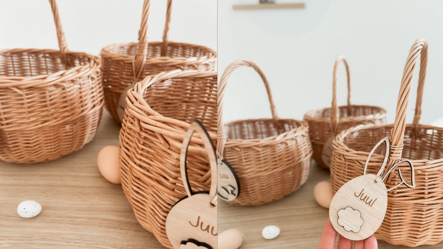 Seasonal edition · losse gepersonaliseerde houten paashanger (mix & match)