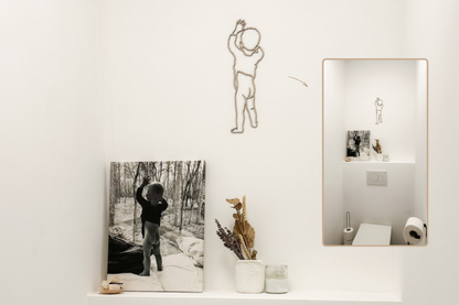 Portrait linéaire en bois · Moyen