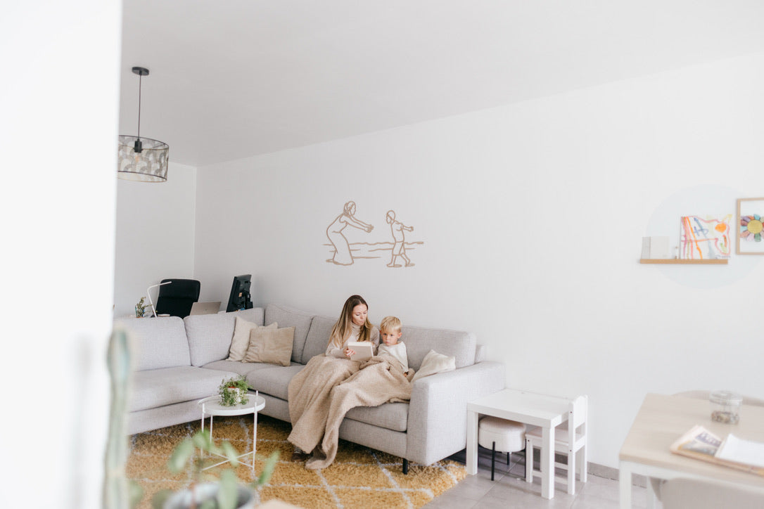 Portrait linéaire en bois · Très grande taille